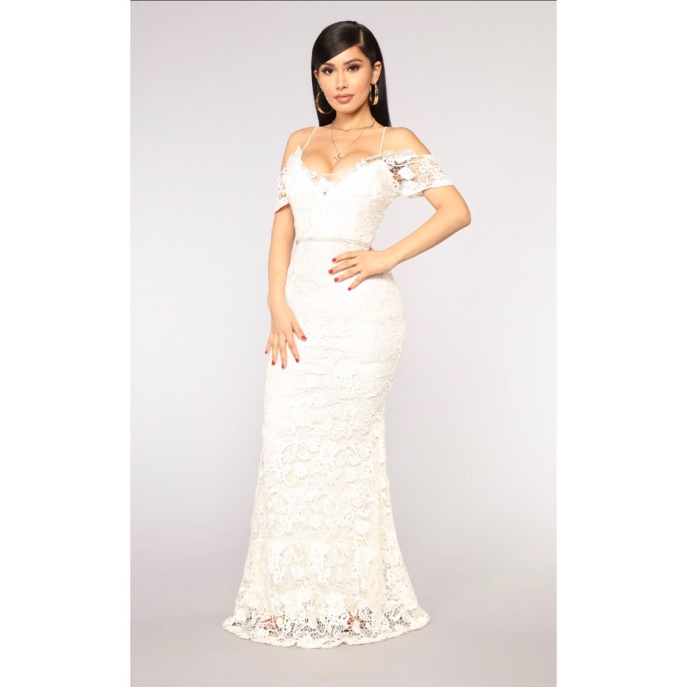 Crystal Castle Lace Maxi Dress